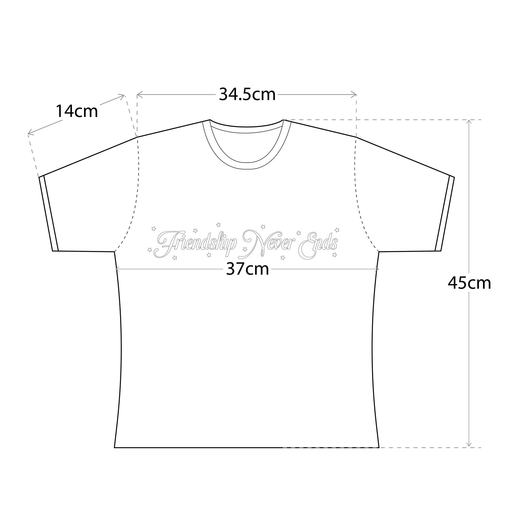 Frenemy友誼長存合身踢 FSNE Baby Glitter Tee